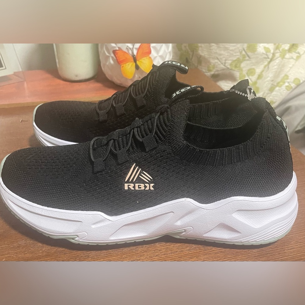 RBX Active Women’s Shoes, Black and White, Size 8.5